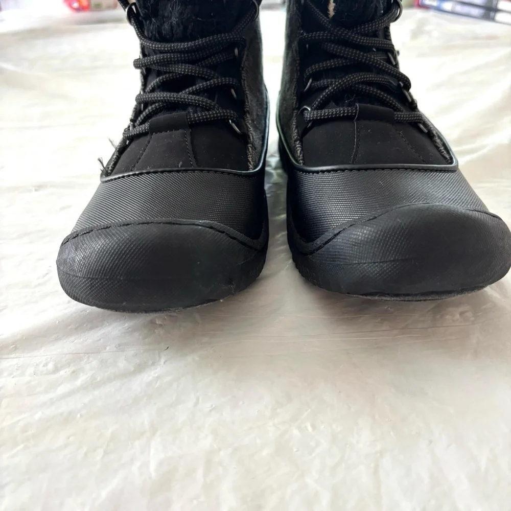 NWOT JAMBU Jane black gray boots Faux Fur Southgate winter SZ 9 M